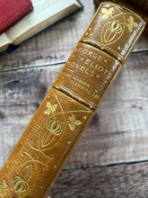 Load image into Gallery viewer, Silas Marner and Scenes of Clerical Life by George Eliot; Beautiful Half Leather Binding Art Nouveau
