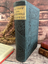 Load image into Gallery viewer, 1885 The Farm and Household Cyclopaedia; Illustrated Victorian Reference Book