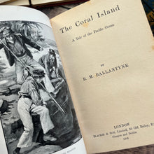 Load image into Gallery viewer, 1902 The Coral Island by RM Ballantyne Antique Children's Literature