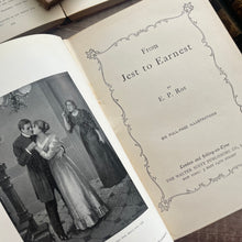 Load image into Gallery viewer, From Jest to Earnest by E P Roe Art Nouveau Antique Floral Book Walter Scott Publishing