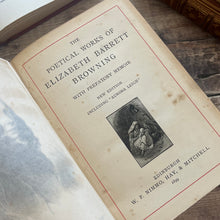 Load image into Gallery viewer, The Poetical Works of Mrs Elizabeth Barrett Browning; Victorian 19th Century Antique Book
