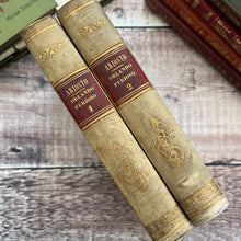 Load image into Gallery viewer, 1846 Quarter Vellum Orlando Furioso Two Volume Edition Published in Firenze Antique Books