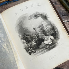 Load image into Gallery viewer, Early Victorian Full Leather Album; with Verse, Paintings and Prints