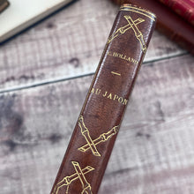 Load image into Gallery viewer, 1908 Quarter Leather French Book of Au Japon; In Japan