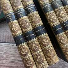 Load image into Gallery viewer, 1830's Collection of The Works of Maria Edgeworth in 18 Volumes Georgian Half Leather Set