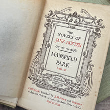 Load image into Gallery viewer, 1892 Mansfield Park by Jane Austen; Two Volume Set Illustrated Books