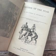 Load image into Gallery viewer, Peveril of the Peak and Quentin Durward by Sir Walter Scott; Half Calf Binding