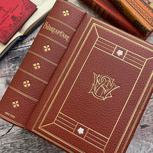 Load image into Gallery viewer, 1911 The Complete Works of Shakespeare Faux Leather Book