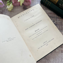 Load image into Gallery viewer, 1866 Evangeline by Henry Wadsworth Longfellow Mauchline Ware Faux Malachite Book