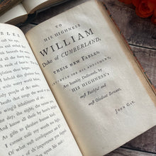 Load image into Gallery viewer, 1757 Fables by the Late Mr Gay Two Volumes in One Quarter Leather Binding Georgian