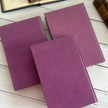 Load image into Gallery viewer, Collection of Three French Books by Comtesse de Segur; Floral Lilac Bindings 1979