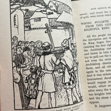 Load image into Gallery viewer, King Arthur and His Knights by Doris Ashley Illustrated by AA DIxon Antique Book