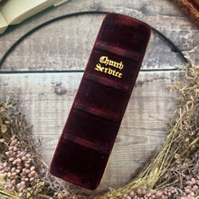 Load image into Gallery viewer, 1863 The Book of Common Prayer Full Velvet Binding Gauffered Edges & Brass Clasp