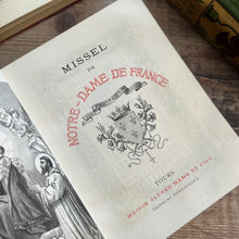 Load image into Gallery viewer, 1899 Beautiful Antique French Book Missel de Notre Dame de France Full Leather (Et)