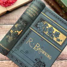 Load image into Gallery viewer, The Poetical Works of Robert Browning; Victorian 19th Century Antique Book