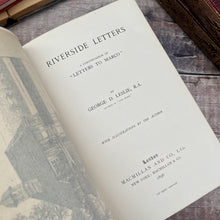 Load image into Gallery viewer, 1896 Riverside Letters by George D Leslie Full Tree Calf Leather Book