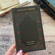 Load image into Gallery viewer, 1918 Twenty Poems by Rudyard Kipling Beautiful Leather Book
