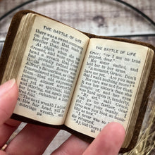 Load image into Gallery viewer, 1904 The Battle of Life by Charles Dickens; Yapp leather Binding Illustrated
