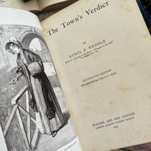 Load image into Gallery viewer, The Town's Verdict by Ethel Heddle Beautiful Pictorial Binding Edwardian