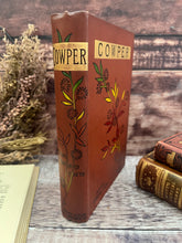 Load image into Gallery viewer, The Poetical Works of William Cowper Beautiful Floral Binding
