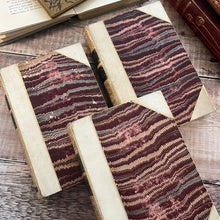 Load image into Gallery viewer, 1885 Set of Three George Eliot Novels in a Half Half Vellum Marbled Binding