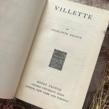 Load image into Gallery viewer, 1906 Villette by Charlotte Bronte; Full Leather Edwardian Book