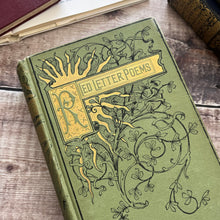 Load image into Gallery viewer, 1885 Red Letter Poems by English Men and Women; Lovely Floral Binding