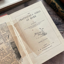 Load image into Gallery viewer, The Chautauqua Girls at Home by Pansy Beautiful Coral Pink Floral Binding