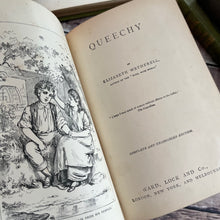 Load image into Gallery viewer, Queechy by Elizabeth Wetherell WORN Beautiful Antique Binding Late Victorian Book