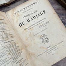 Load image into Gallery viewer, 1901 Balzac's Physiologie du Mariage; Quarter Leather French Book