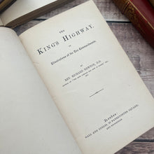 Load image into Gallery viewer, The King's Highway or Illustrations on the Ten Commandments Floral Book