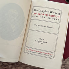 Load image into Gallery viewer, Shirley and Villette by Charlotte Bronte Antique Two Volumes Books Full Leather