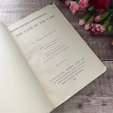 Load image into Gallery viewer, 1920 The Lady of the Lake by Sir Walter Scott Arts and Crafts Style Cover