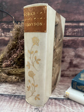 Load image into Gallery viewer, 1907 The Complete Works of Alfred Lord Tennyson; Half Vellum Binding Edwardian