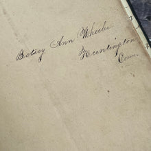 Load image into Gallery viewer, Early Victorian Manuscript Book; Full Embossed Leather with Original Verse and Printed Plates