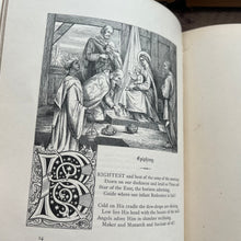 Load image into Gallery viewer, 1870 Heber's Hymns Mid Victorian 19th Century Purple Floral Binding Book Faded