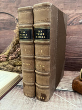 Load image into Gallery viewer, 1876 The Three Brides by Charlotte Yonge; First Edition Two Volume Half Leather (et)