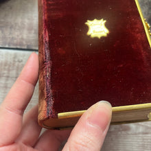 Load image into Gallery viewer, 1854 The Book of Common Prayer Velvet Binding and Brass Clasp