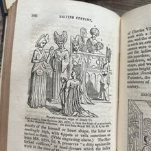 Load image into Gallery viewer, 1834 History of British Costume; Illustrated Book Bound in Contemporary Half Calf