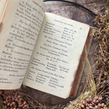 Load image into Gallery viewer, The Key of Heaven Prayer Book in Celluloid Covers with Floral Gauffered Edges