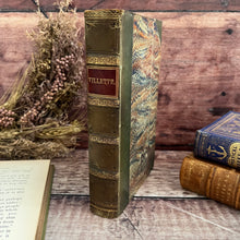 Load image into Gallery viewer, 1857 Villette by Currer Bell (Charlotte Bronte) Half Leather Victorian Book Rare