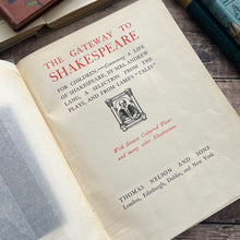 Load image into Gallery viewer, The Gateway to Shakespeare Beautiful Illustrated Antique Book