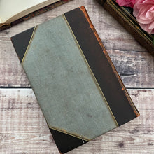 Load image into Gallery viewer, 1885 Gray's Poetical Works; Half Leather Book with Floral Decoration