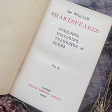Load image into Gallery viewer, 1900 William Shakespeare's Othello, Antony and Cleopatra, Cymbeline; Beautiful Binding