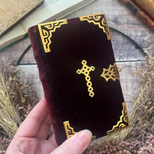 Load image into Gallery viewer, 1863 The Book of Common Prayer Full Velvet Binding Gauffered Edges & Brass Clasp