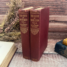 Load image into Gallery viewer, The Count of Monte Cristo by Alexandre Dumas in Two Volumes Illustrated Books