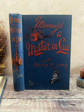 Load image into Gallery viewer, 1892 Memoirs of a Mother in Law by George R Sims; Scarce FIRST Edition Book