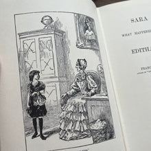 Load image into Gallery viewer, Facsimile of the First Edition Sara Crewe and Edith&#39;s Burglar by Frances Hodgson Burnett
