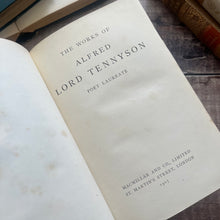 Load image into Gallery viewer, 1907 The Complete Works of Alfred Lord Tennyson; Half Vellum Binding Edwardian
