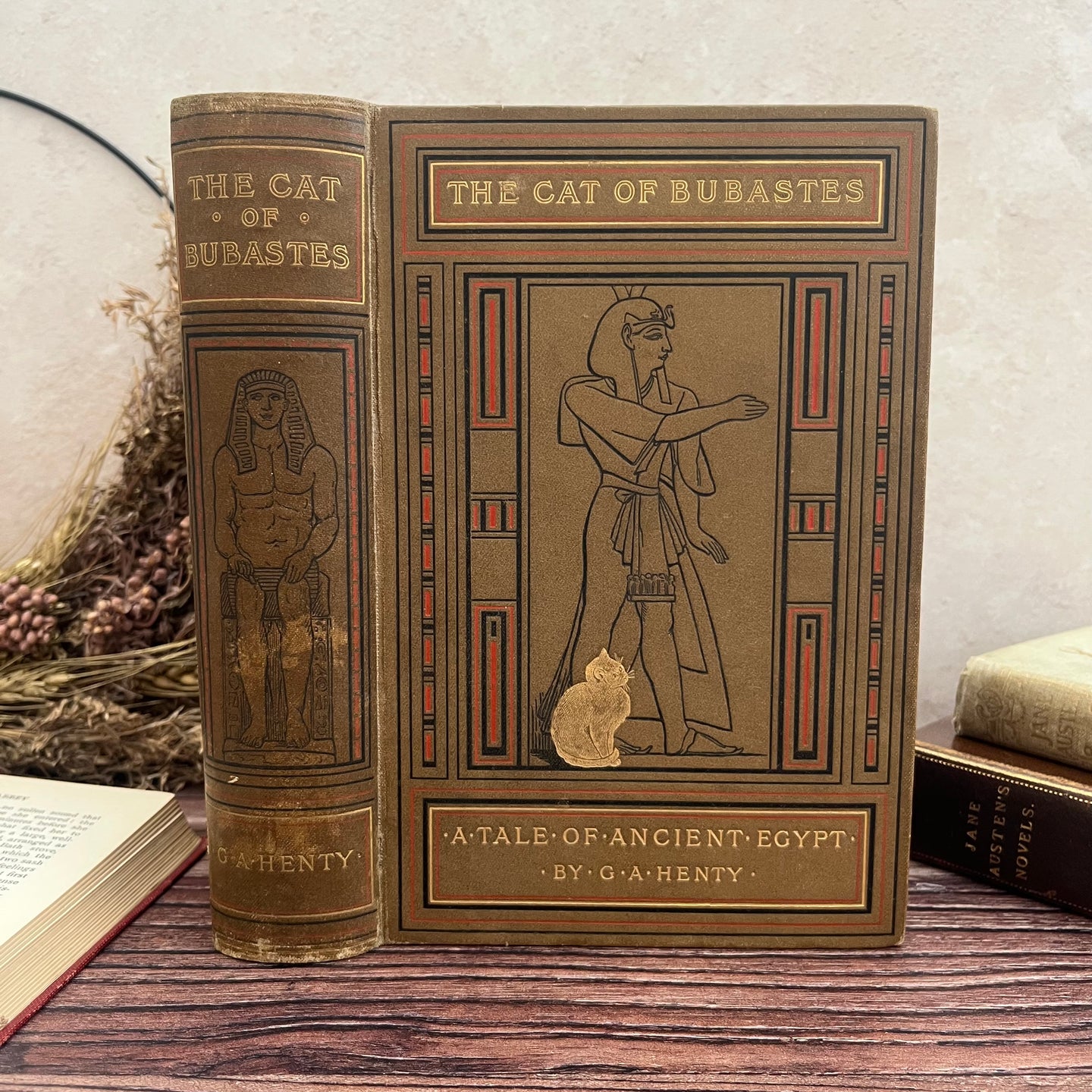 1896 The Cat of Bubastes by GA Henty A Tale of Ancient Egypt Late Victorian Book